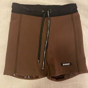 Chocolate brown Bandit running shorts